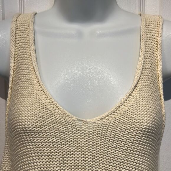 Don’t Ask Why Cream Cotton Open Back Top Made In Italy O/S - Picture 2 of 11